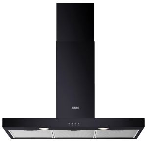 Zanussi ZFT419K 90cm Chimney Cooker Hood in Black