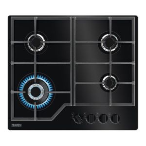 Zanussi ZGGN645K Series 60 SpeedBurner 60cm Gas on Glass Hob in Black