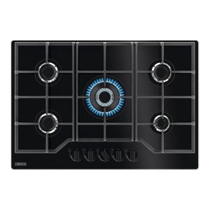 Zanussi ZGGN755K 75cm Black SpeedBurner Gas on Glass Hob 