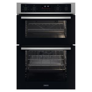 Zanussi ZKCNA7XN Series 40 Built In Air Fry Catalytic Double Oven in Stainless Steel