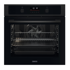 Zanussi ZOPNA7KN Series 60 Built In Pyrolytic Air Fry Single Oven in Black