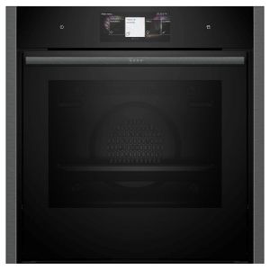 Neff B64FT53G0B N90 Built In Slide & Hide® Catalytic Single Oven with Steam in Graphite Grey