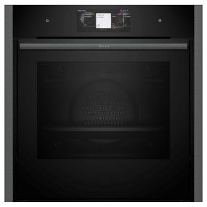 Neff B64VT73G0B N90 Built In Slide & Hide® Pyrolytic Single Oven with Steam in Graphite Grey