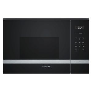 Siemens BF555LMS0B iQ500 Built In 900W Microwave Oven in Black and Stainless Steel