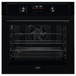 AEG BPX53506EB 6000 Built In Pyrolytic SurroundCook Single Oven in Black