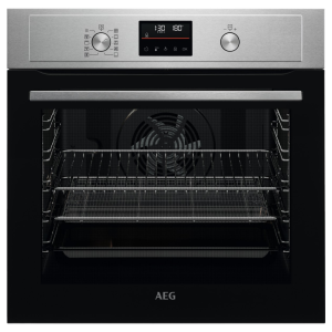 AEG BPX535A61M 6000 Built In AirFry Pyrolytic Single Oven in Stainless Steel