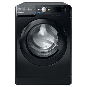 Indesit BWE81496XKVUK Freestanding 8kg 1400rpm Push&Go Washing Machine in Black