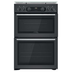 Cannon by Hotpoint CD67G0C2CA Freestanding 60cm Gas Double Cooker in Anthracite