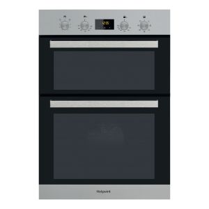 Hotpoint DKD3841IX Built In Catalytic Circulaire Fan Double Oven in Stainless Steel
