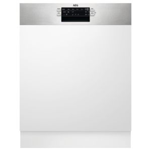 AEG FEE64917ZM 6000 Semi Integrated Full Size AirDry Dishwasher in Stainless Steel