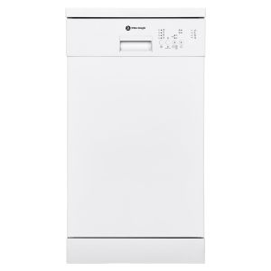 White Knight FS45DW52W Freestanding Slimline Dishwasher in White