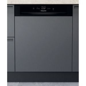 Hotpoint H3BL626BUK Semi Integrated Full Size Dishwasher in Black