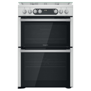 Hotpoint HDM67G9C2CX Freestanding 60cm Dual Fuel Double Oven Cooker in Stainless Steel