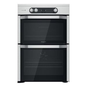 Hotpoint HDM67I9H2CX Freestanding 60cm Electric Induction Double Oven Cooker Stainless Steel