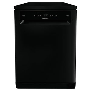 Hotpoint HFC3C26WCBUK Freestanding Full Size Dishwasher in Black