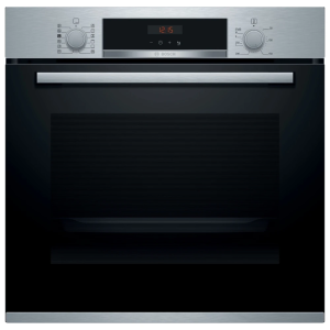 Bosch HRS574BS0B Serie 4 Built In Pyrolytic Single Oven with Steam Function in Stainless Steel