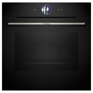 Bosch HSG7364B1B Series 8 Built In Hydrolytic Single Oven with Steam and Air Fry Cooking in Black