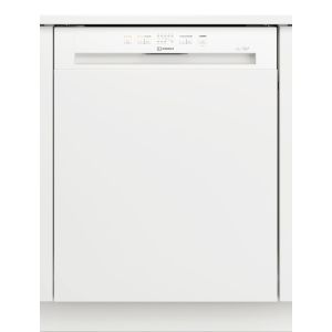 Indesit I3BL626UK Semi Integrated Push&Go Dishwasher in White