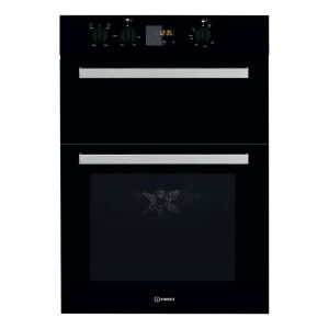 Indesit IDD6340BL Aria Built In Electric Double Oven in Black