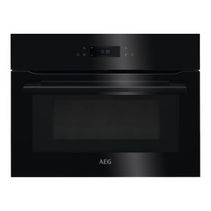 AEG KMK768080B 8000 CombiQuick Compact Microwave and Multifunction Oven in Black