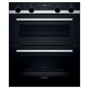 Siemens NB535ABS0B iQ500 Built Under Catalytic 3D HotAir Double Oven in Stainless Steel