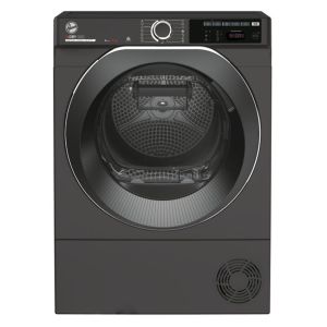 Hoover NDEH9A3TCBER H-DRY 500 Freestanding 9kg Aquavision Heat Pump Tumble Dryer in Graphite