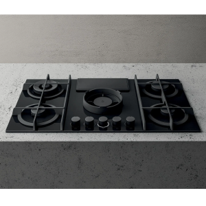 Elica NT-FLAME-BLK-DO NikolaTesla Flame 90cm Gas Duct Out Venting Hob