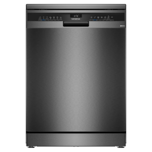 Siemens SN23EC03ME iQ300 Freestanding VarioSpeed Plus Full Size Dishwasher in Black Inox