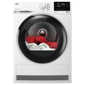 AEG TR719A4B 7000 Freestanding SensiDry® 9kg Heat Pump Tumble Dryer in White