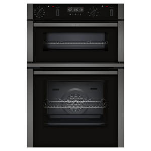 Neff U2ACM7HG0B N50 Built In CircoTherm® Pyrolytic Double Oven in Graphite