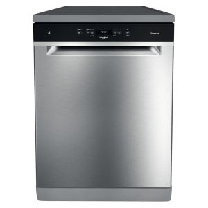 Whirlpool WFC3C33PFXUK Freestanding Full Size Dishwasher in Stainless Steel