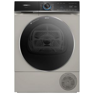 Siemens WQ46B2CXGB iQ700 Freestanding Self Cleaning 9kg Heat Pump Tumble Dryer in Silver Inox