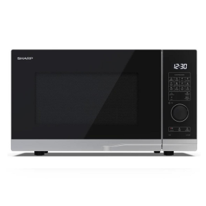 Sharp YC-PG254AU-S Freestanding 25 Litre Microwave Oven and Grill in Silver/Black