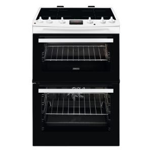 Zanussi ZCI66280WA Freestanding 60cm Induction Double Oven Cooker White