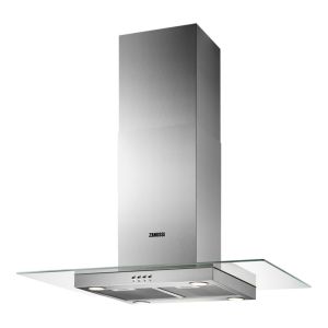 Zanussi ZHS92650XA 90cm Island Cooker Hood in Stainless Steel and Glass