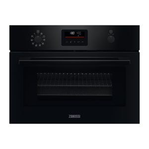 Zanussi ZVENM6K3 Series 60 Built In CookQuick Compact Oven with Microwave in Black