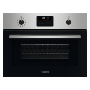 Zanussi ZVENM6X3 Series 60 Built In CookQuick Compact Oven with Microwave in Stainless Steel