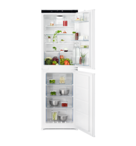 AEG OSC6T185ES 6000 Integrated No Frost 50/50 Fridge Freezer with Sliding Hinge Door